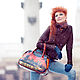 Саквояж  "Москва-Нью-Йорк". Саквояж. balagura BAG. Ярмарка Мастеров.  Фото №4