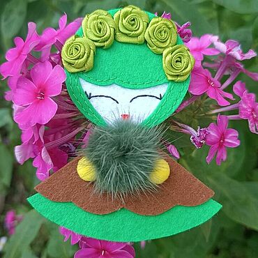 Украшения ручной работы. Ярмарка Мастеров - ручная работа Брошка из фетра.. Handmade.