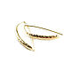 Wand earrings 'Inspiration' gold broach earrings long, Thread earring, Moscow,  Фото №1
