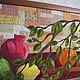 Заказать Картина интерьерная из ткани Натюрморт с фруктами. Elena.artquilt. Ярмарка Мастеров. . Картины Фото №3