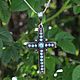 Men's cross with turquoise in 925 sterling silver HH0068. Cross. Sunny Silver. My Livemaster. Фото №5