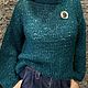 Продано.Джемпер Кид-мохер с пайетками Италия , M-XL, Джемперы, Кострома,  Фото №1