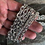 Украшения handmade. Livemaster - original item Anchor chains with a diamond face of 6,1 mm.. Handmade.