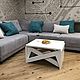 Стол - трансформер "FLAX" 150х60. Столы. DecorinWood. Интернет-магазин Ярмарка Мастеров.  Фото №2