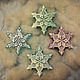 Soap delicate snowflakes. NEW YEAR. The handmade gifts.Edenicsoap.
