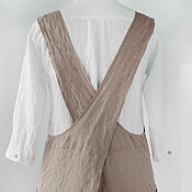 Для дома и интерьера handmade. Livemaster - original item Beige apron-sundress in the style of Hugge. Handmade.
