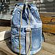 Light Blue denim backpack. Backpacks. bRucksack. Online shopping on My Livemaster.  Фото №2