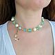 Чокер из натуральных камней "Мята". Чокер. Olga Kokina_jewelry. Ярмарка Мастеров.  Фото №5
