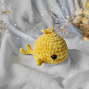 Куклы и игрушки handmade. Livemaster - original item Knitted yellow whale. Handmade.
