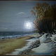 Картина "Зима.Море.Балтийские  дюны.". Картины. adelaida (winter1962). Интернет-магазин Ярмарка Мастеров.  Фото №2