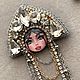 Брошь ЦАРЕВНА. Брошь-булавка. Tsarevna-brooch. Интернет-магазин Ярмарка Мастеров.  Фото №2