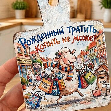 Материалы для творчества ручной работы. Ярмарка Мастеров - ручная работа Принты для творчества "Овечка Агнесса". Handmade.