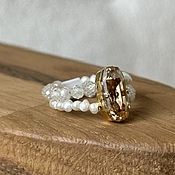 Украшения handmade. Livemaster - original item Ring with pearls 
