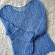 Handmade Spring openwork jumper. Jumpers. hand knitting from Galina Akhmedova. Online shopping on My Livemaster.  Фото №2