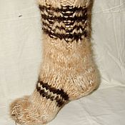 Аксессуары handmade. Livemaster - original item Downy winter socks 