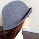 Hat felted 'Classic grey'. Hats1. Oksana Moleva. Online shopping on My Livemaster.  Фото №2