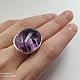 Order Ring with amethyst 'Summer night', silver. EdGems jewerly. Livemaster. . Rings Фото №3
