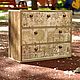 Мини-комод 42х32х18см Японский сад в белом цвете, Мини-комоды, Москва,  Фото №1