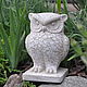 Owl figurine in the style of Provence, decoration for flower beds garden owl. Figurines. Decor concrete Azov Garden. Online shopping on My Livemaster.  Фото №2