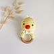 Rattle on a beech ring Chicken/Duckling. Rattles. AkimikyToys. My Livemaster. Фото №4