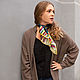 Шелковый платок с ручным подшивом " Слепой музыкант". Платки. Ginkgo Scarfs (ginkgoscarfs) Шелковые платки  (ginkgoscarfs). Интернет-магазин Ярмарка Мастеров.  Фото №2