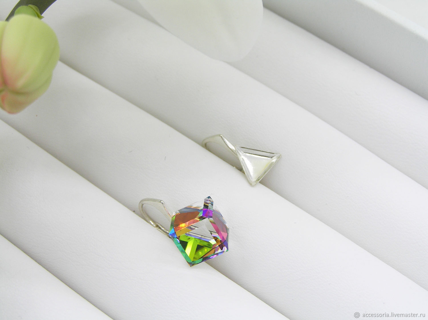 Серебро 925. 8 мм. Швензы для кубов Swarovski #4841 в интернет-магазине ...