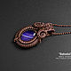 Wire pendant with agate. Pendants. Wire Jewelry-Valeriy Vorobev. Online shopping on My Livemaster.  Фото №2