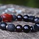 Ji bracelet for men with garnet, silver-MONEY hook. Bead bracelet. Jewerly for Happiness. Online shopping on My Livemaster.  Фото №2