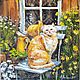 Картина с кошкой 25x35 см - Рыжая Кошка, Картины, Самара,  Фото №1