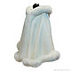 White poncho hooded 'Wedding'. Ponchos. Olga Lavrenteva. Online shopping on My Livemaster.  Фото №2