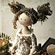 Order Product where the. Collectible doll in beige and coffee tones. Boho style. albinatoys. Livemaster. . Dolls Фото №3