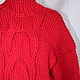 Вязаный свитер из 100% перуанской шерсти. Свитеры. Knit by Heart - Вязаная одежда 富. Ярмарка Мастеров.  Фото №5