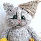 Вязаный кот банщик. Амигуруми куклы и игрушки. Дарья (kirakinder). Интернет-магазин Ярмарка Мастеров.  Фото №2