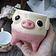  Pig-cow, mug on legs. Mugs and cups. alisbelldoll (alisbell). Online shopping on My Livemaster.  Фото №2