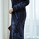 Regina Blue Midi Dress. Dresses. Designer clothing Olesya Masyutina. Online shopping on My Livemaster.  Фото №2