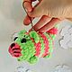 Вязаная игрушка-брелок кот амигуруми. Амигуруми куклы и игрушки. Ирина Перцевая. Интернет-магазин Ярмарка Мастеров.  Фото №2