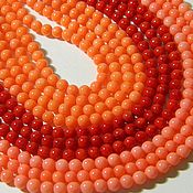 Материалы для творчества handmade. Livemaster - original item Coral beads 4,2 mm. Thread. Handmade.