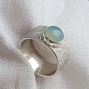 Украшения handmade. Livemaster - original item Ring with chalcedony.. Handmade.