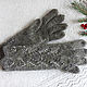  down, knitted, made of gray goat down, 71. Gloves. Shawl  handmade  goat fluff. Online shopping on My Livemaster.  Фото №2