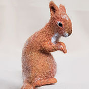 Куклы и игрушки handmade. Livemaster - original item felt toy: Squirrel. Handmade.