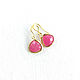 Earrings with pendants 'Paradox' small earrings, bright pink. Earrings. Irina Moro. My Livemaster. Фото №5