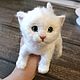 Котёнок. Игрушка ручной работы. Игрушки. Шерстинка(валяные игрушки, картины, вязаные подушки, гобелены).. Ярмарка Мастеров.  Фото №13