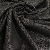 Материалы для творчества handmade. Livemaster - original item Fabric: Artificial black sheepskin coat. Handmade.
