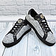 Stylish sneakers, made of light gray tweed and genuine leather. Training shoes. SHOES&BAGS. My Livemaster. Фото №5