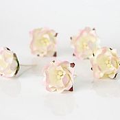 Материалы для творчества handmade. Livemaster - original item Paper flowers for scrap apple tree flowers light pink with milk, 1pc.. Handmade.