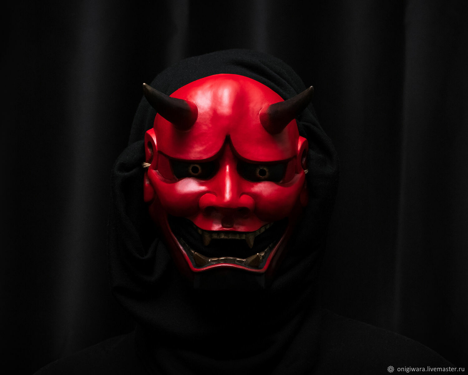  Red Hannya Mask Ханья маска Красная японская маска, Маски интерьерные, Челябинск,  Фото №1