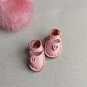 Куклы и игрушки handmade. Livemaster - original item Sandals for doll ob11 color - pink 18mm. Handmade.