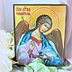 Order Holy Guardian Angel.Hand painted icon on gold. svetmiru. Livemaster. . Icons Фото №3