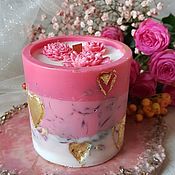 Сувениры и подарки ручной работы. Ярмарка Мастеров - ручная работа candles: Aromatic interior soy candle Barbie, in pink style. Handmade.