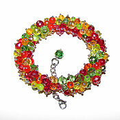 Украшения handmade. Livemaster - original item Bracelet bunch of beads multicolored 